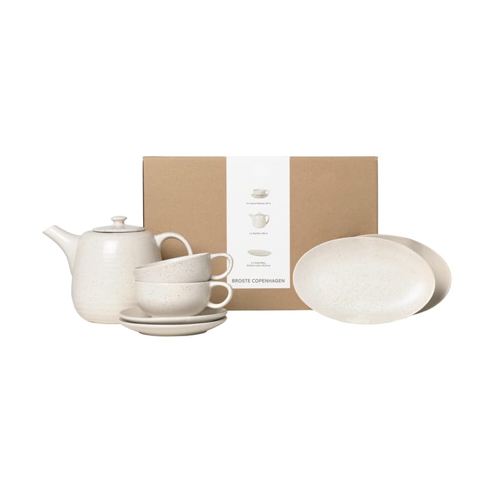 Nordic Vanilla tea service for two - 5 pieces - Broste Copenhagen