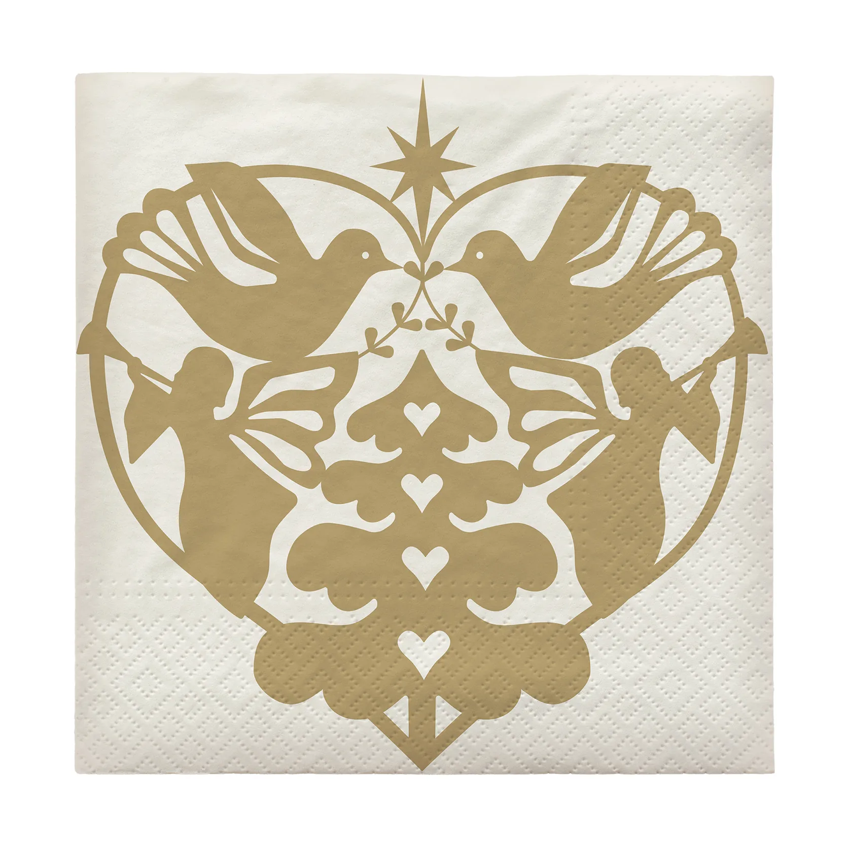 Nostalgia paper napkin 33x33 cm 20-pack, Off White Broste Copenhagen