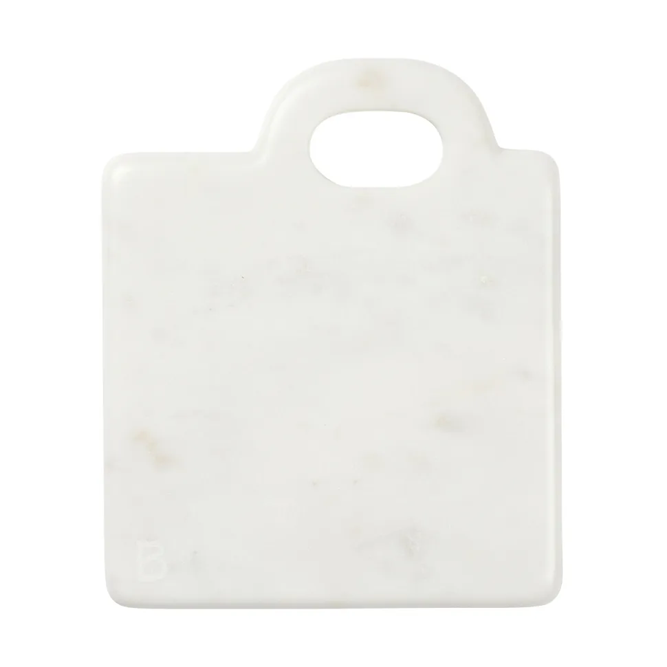 Broste Copenhagen Olina cutting board 14x17 cm White marble
