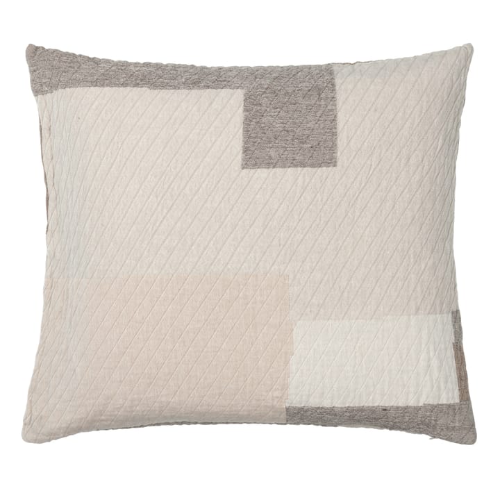 Patch cushion cover 60x60 cm - beige-brown - Broste Copenhagen