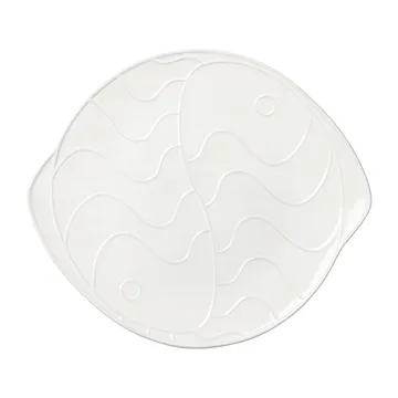 Pesce saucer 30x34.6 cm - Transparent white - Broste Copenhagen