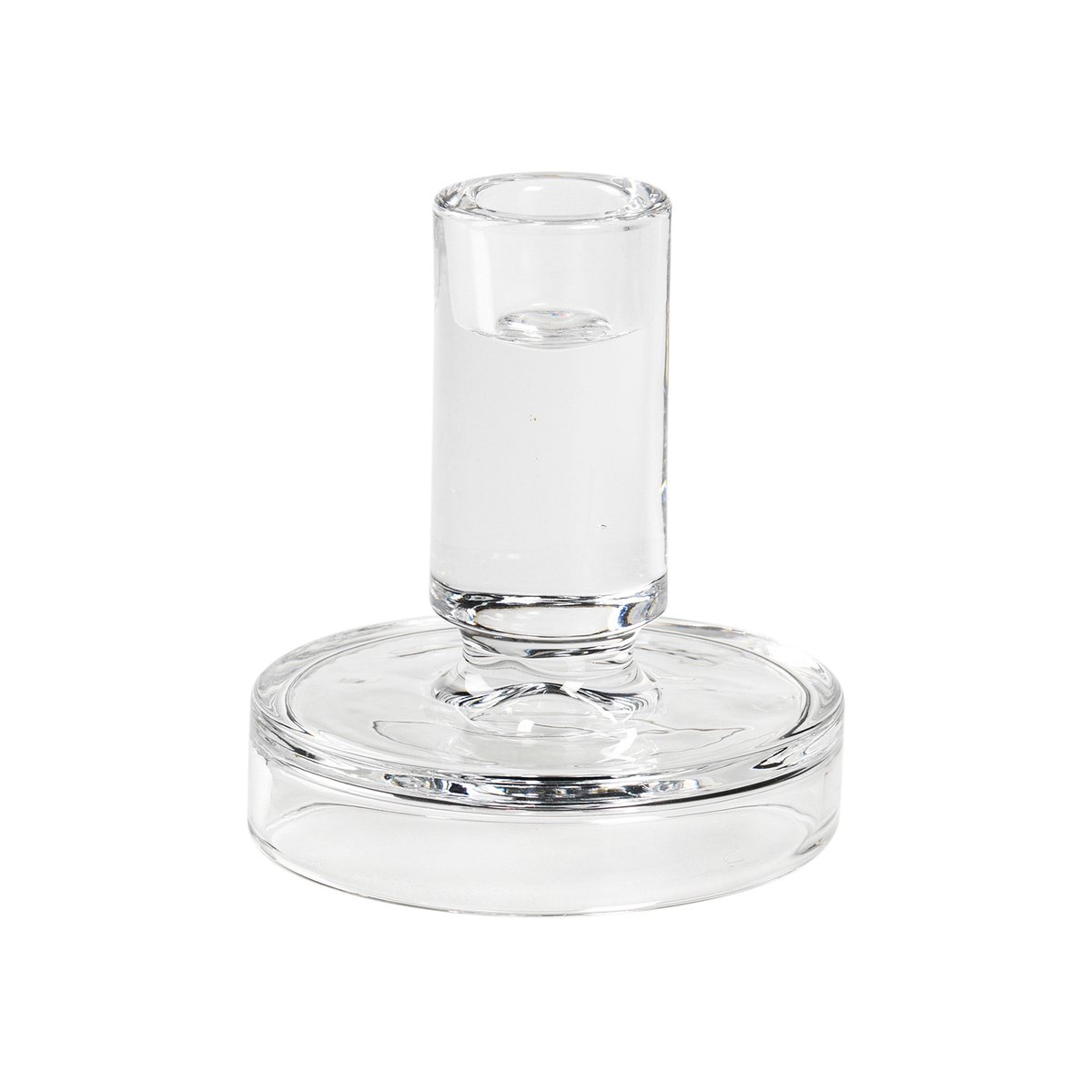 Broste Copenhagen Petra candle stick 11 cm | Scandinavian Design | Candle holders | Transparent