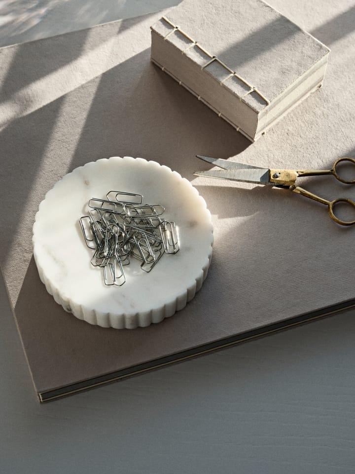 Platon bowl Ø12.5 cm, White marble Broste Copenhagen