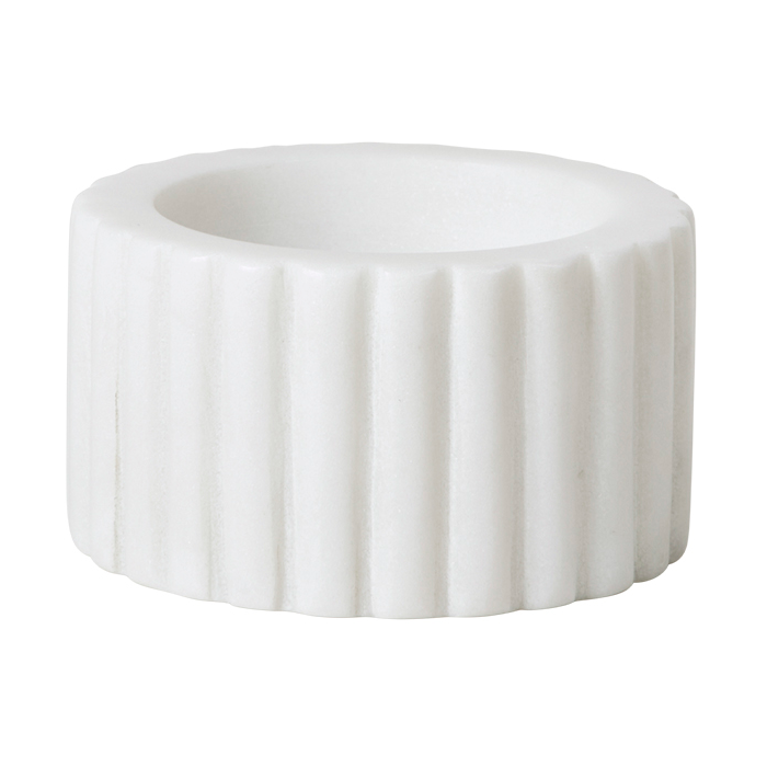 Broste Copenhagen Platon bowl o7 cm White marble | Scandinavian Design | Decorative bowls | White