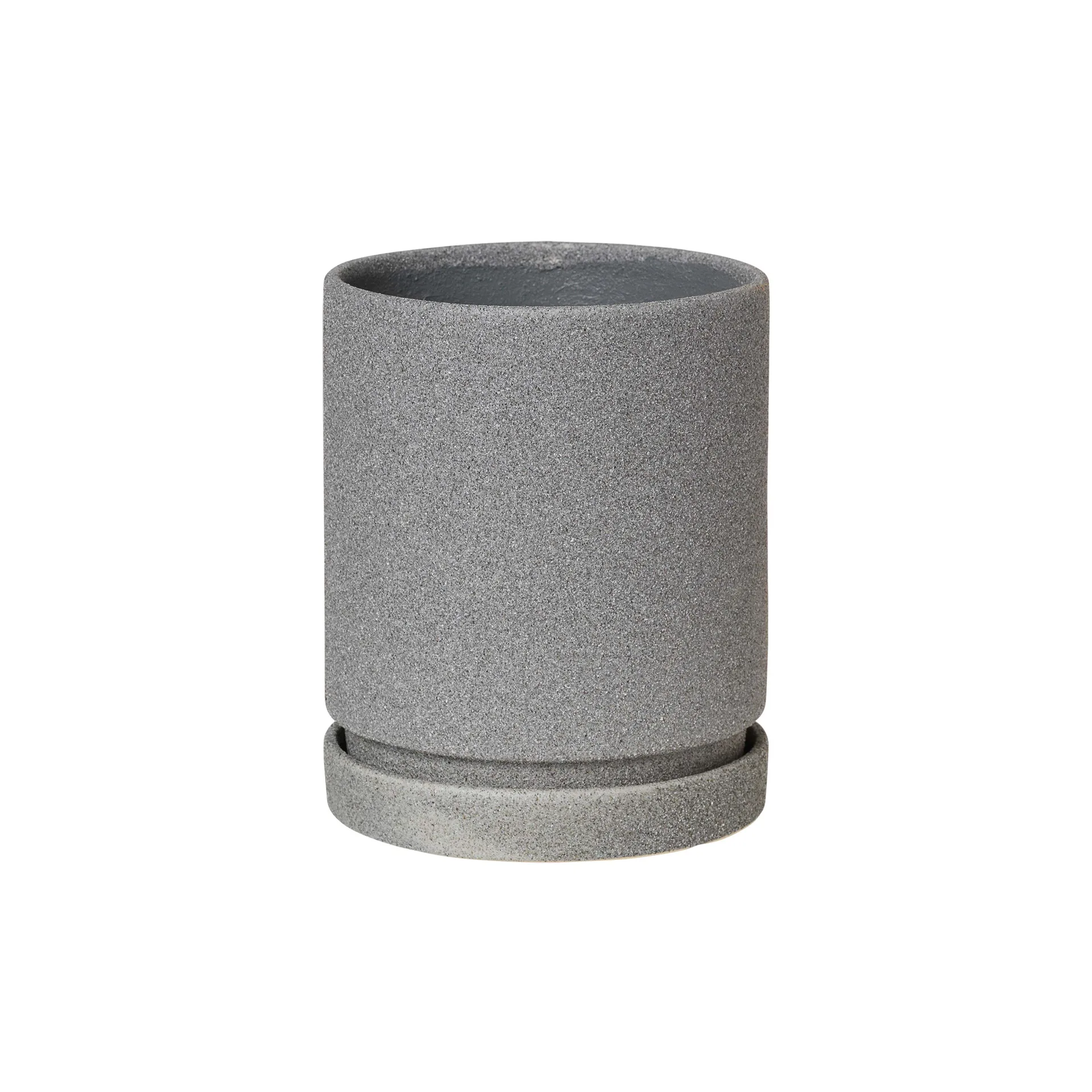 Polaris flower pot with saucer Ø14 cm, tradewinds blue Broste Copenhagen