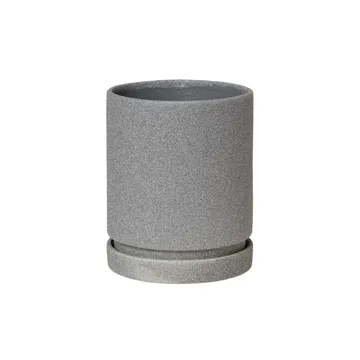 Polaris flower pot with saucer Ø14 cm - tradewinds blue - Broste Copenhagen