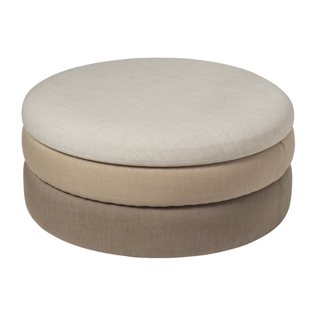 Broste Copenhagen Pond pouffe 30 cm Beige shades | Scandinavian Design | Sitting poufs | Beige