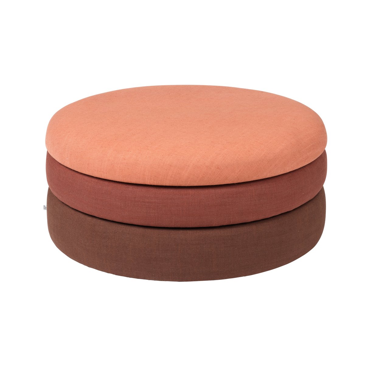 Broste Copenhagen Pond pouffe 30 cm Rusty shades | Scandinavian Design | Sitting poufs | Red