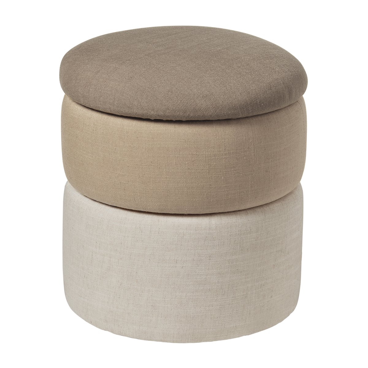 Broste Copenhagen Pond pouffe 42 cm Beige shades | Scandinavian Design | Sitting poufs | Beige