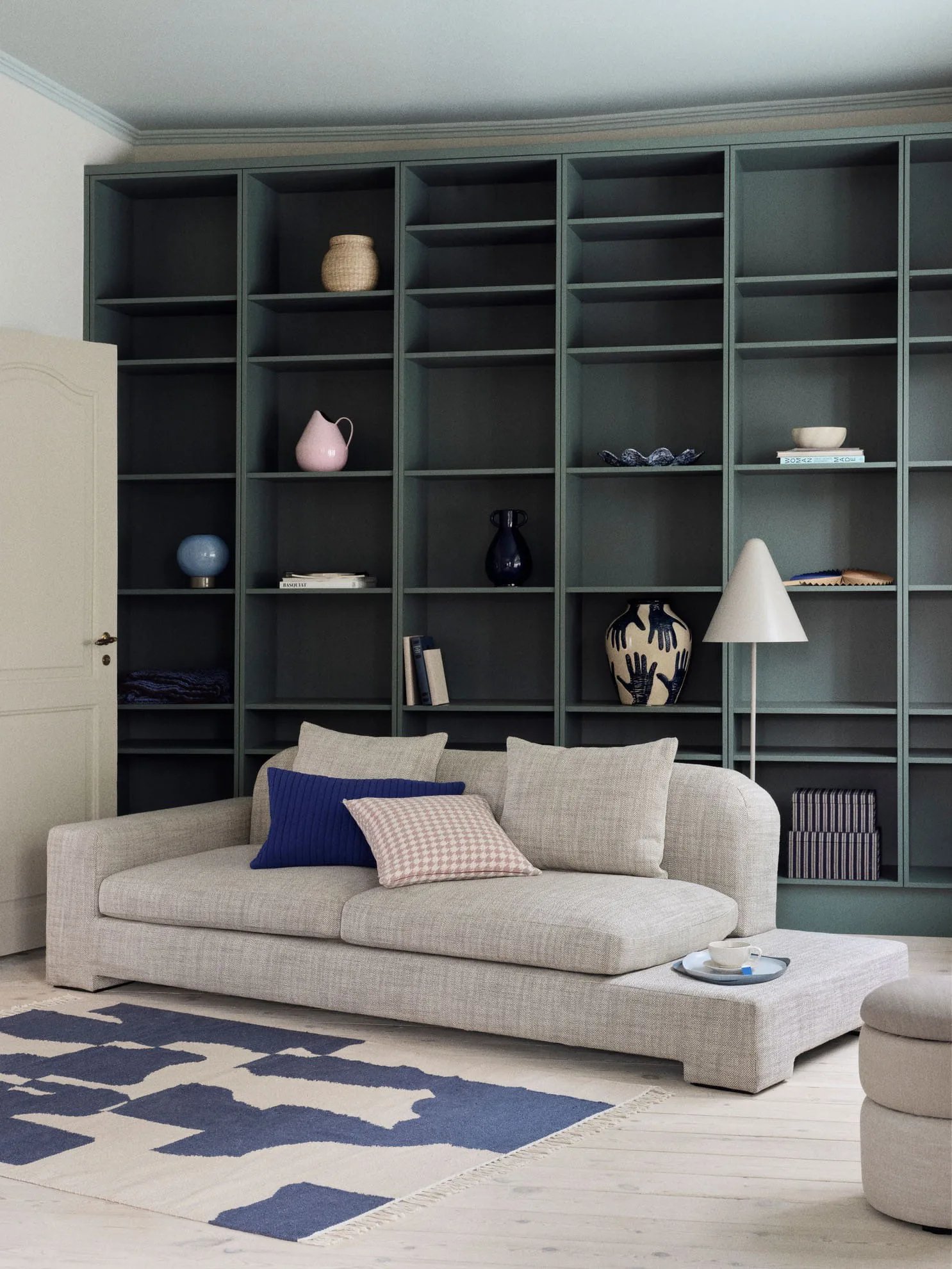 Pond pouffe 42 cm, Beige shades Broste Copenhagen