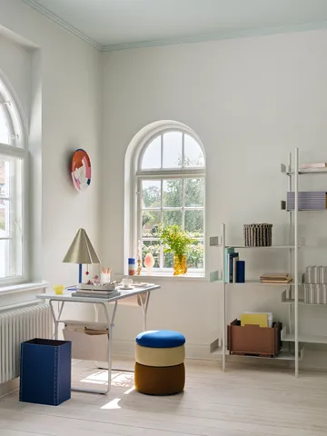 Pond pouffe 42 cm - Blue-sand-ochre - Broste Copenhagen