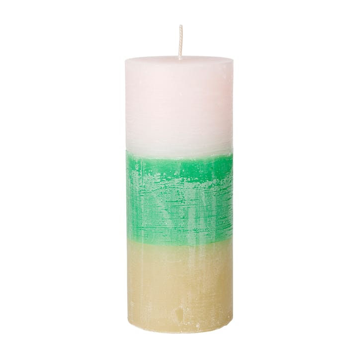 Rainbow block candle 17 cm, Strawberry field Broste Copenhagen