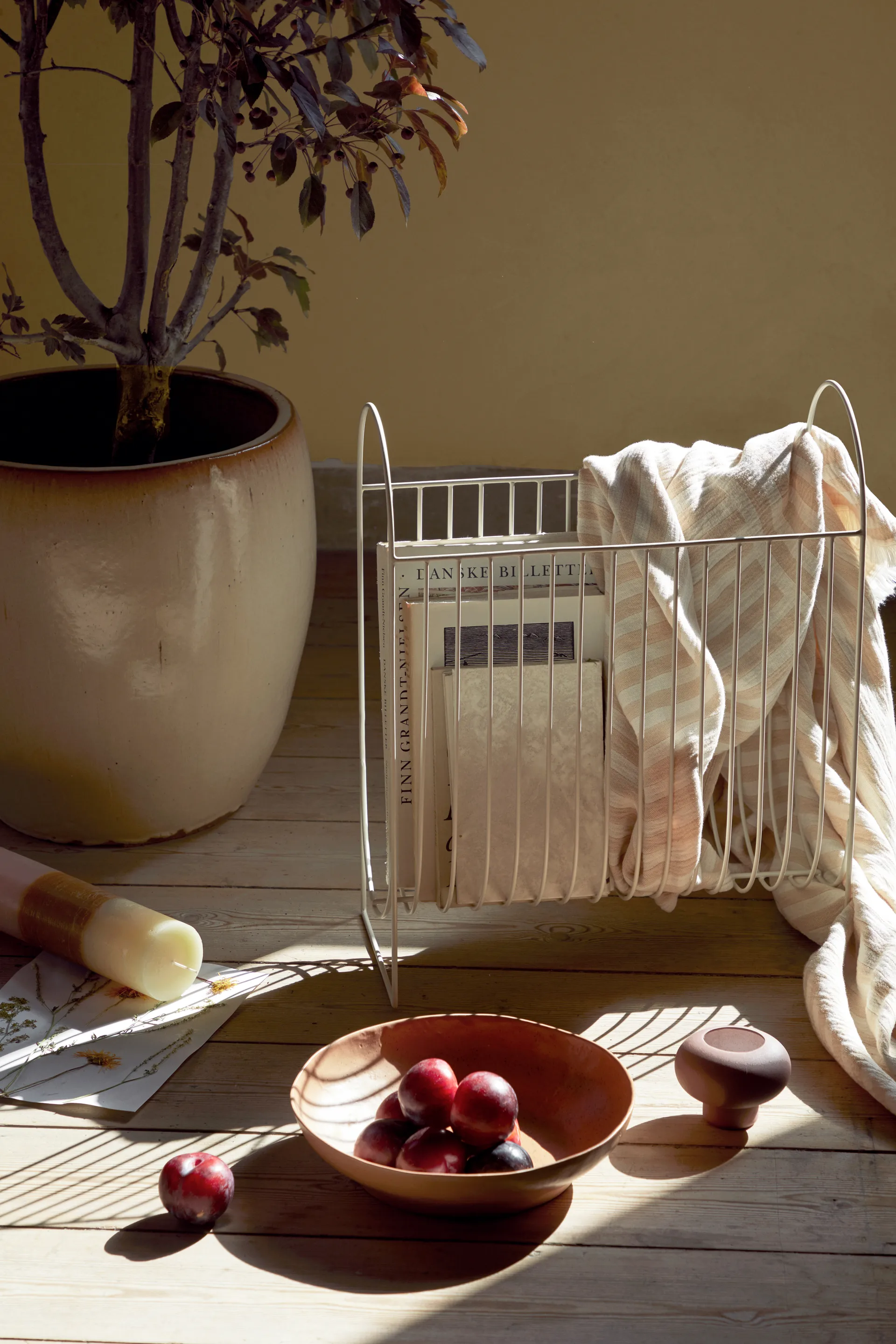 Rainbow block candle 25 cm, Tequila sunrise Broste Copenhagen