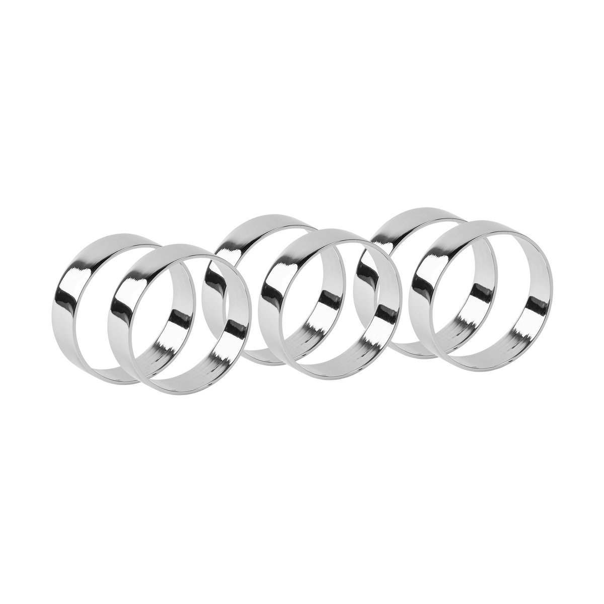 Broste Copenhagen Ring napkin ring 6-pack Silver finish