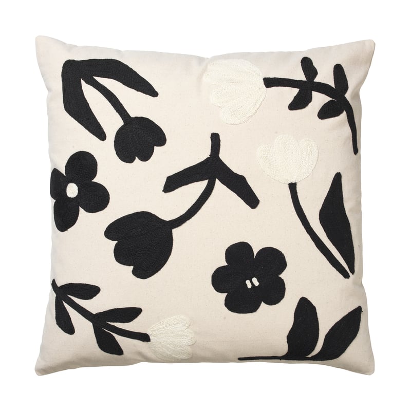 Broste Copenhagen Rosita cushion cover 50x50 cm Black-natural