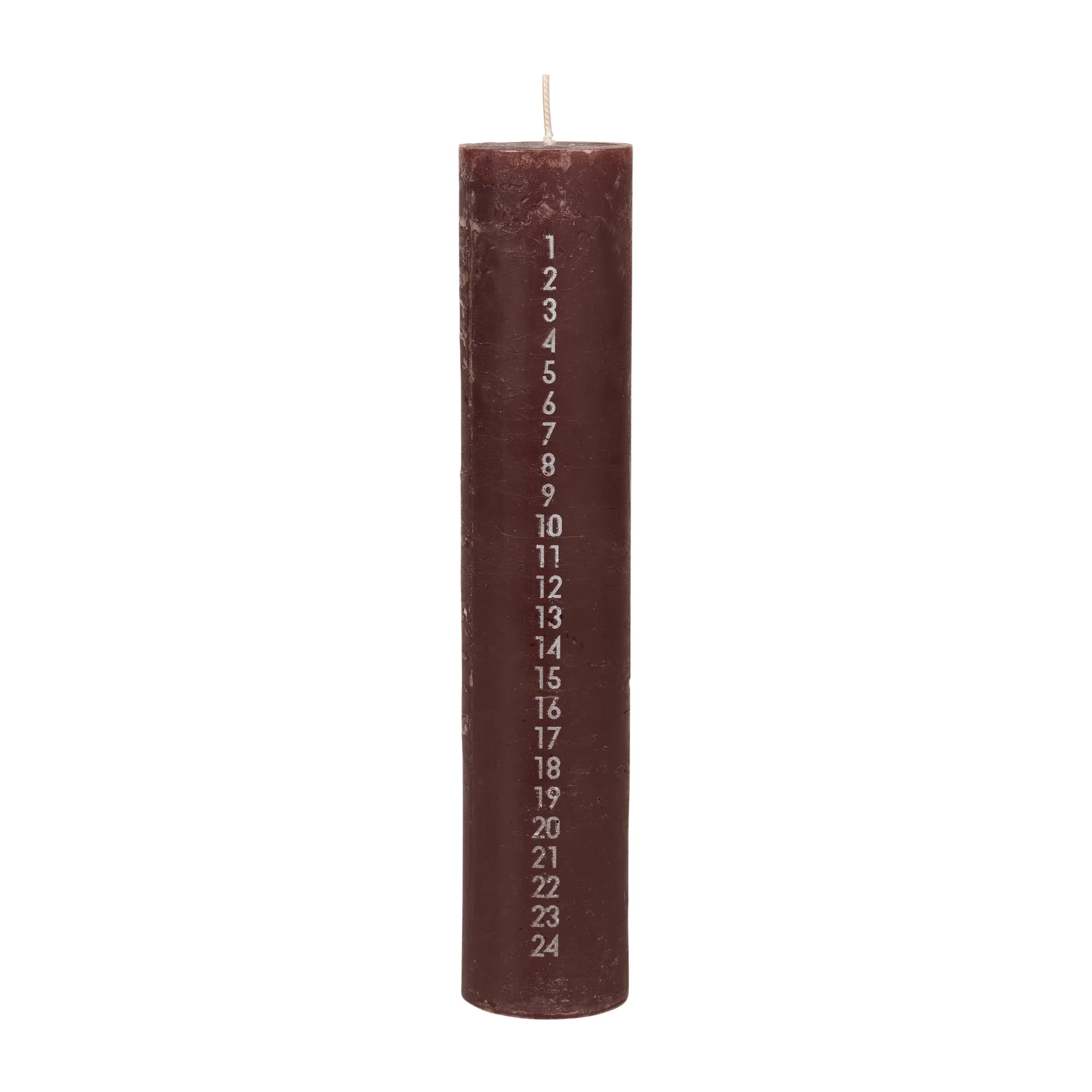 Rustic advent candle, Madder brown Broste Copenhagen
