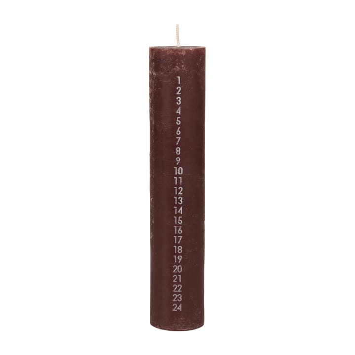 Rustic advent candle - Madder brown - Broste Copenhagen