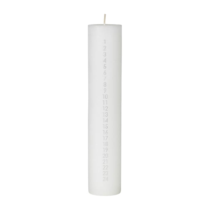 Rustic advent candle - Pure white - Broste Copenhagen