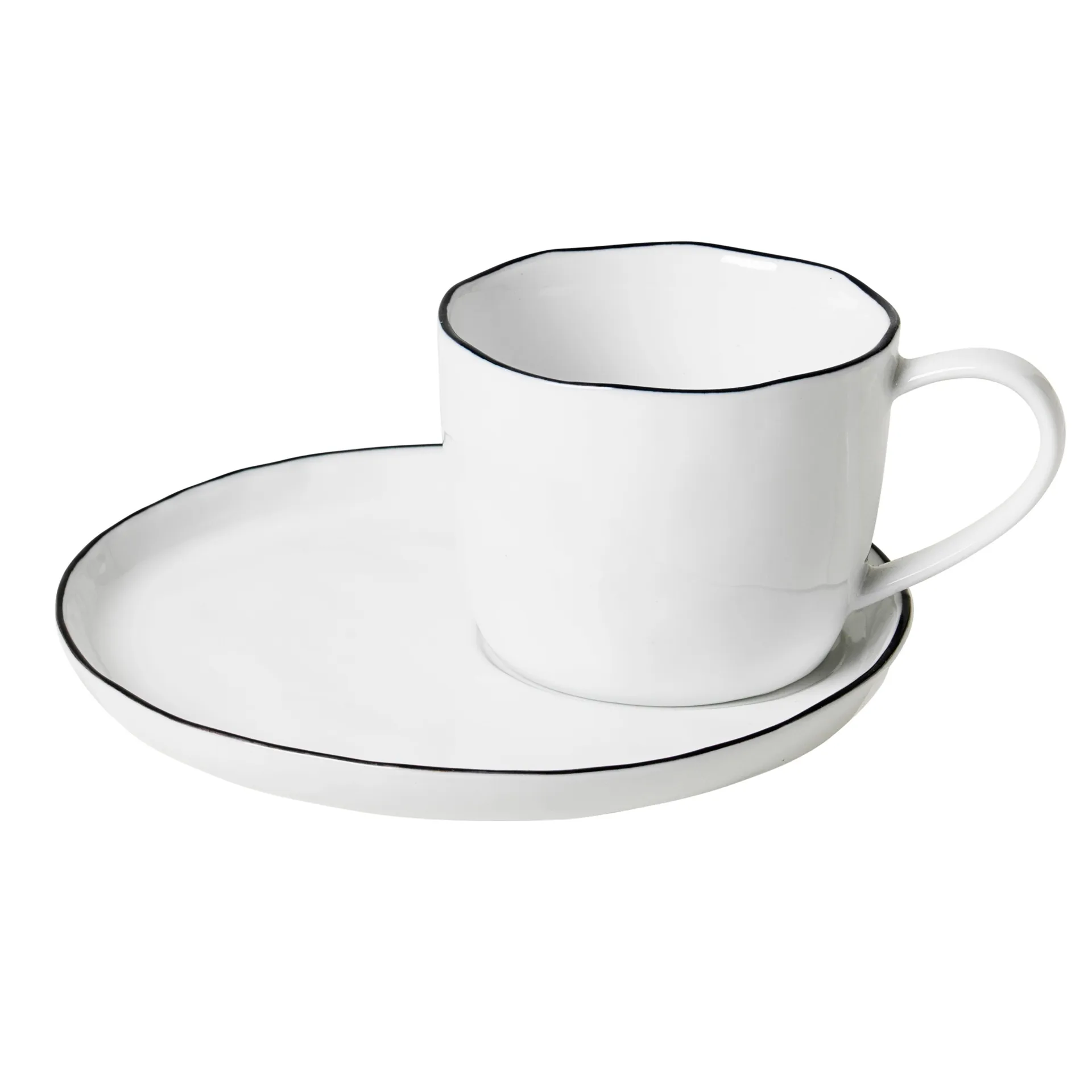 Salt cup and saucer, large, 6.5 cm Broste Copenhagen