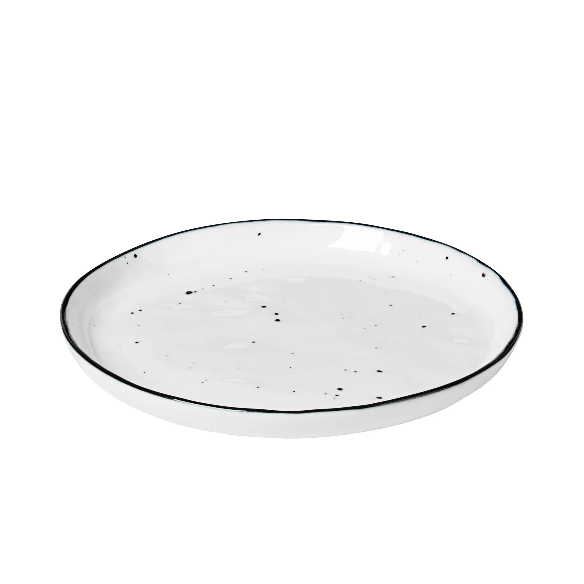 Salt plate with dots, Ø 13.8 cm Broste Copenhagen