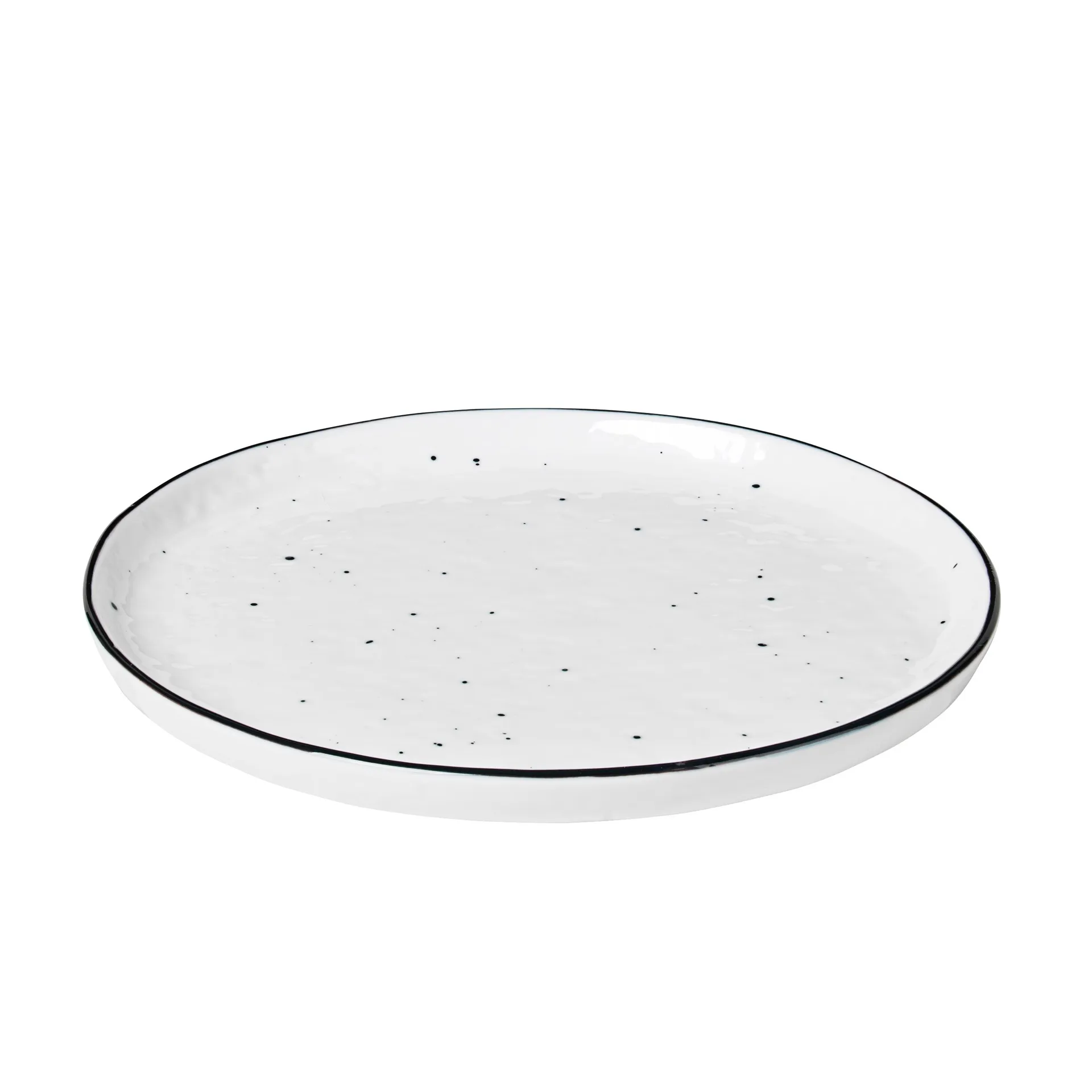Salt plate with dots, Ø 18 cm Broste Copenhagen