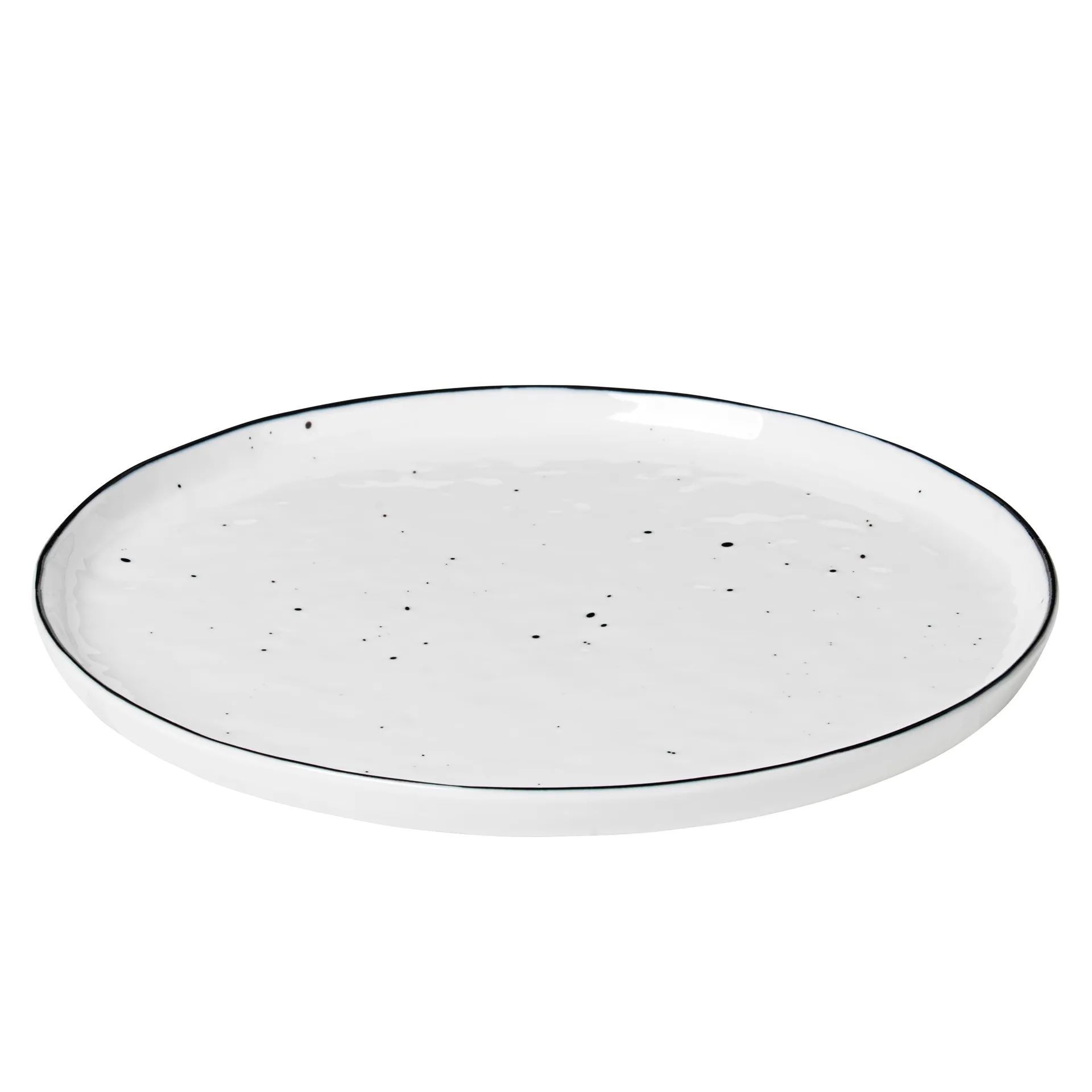 Salt plate with dots, Ø 22 cm Broste Copenhagen