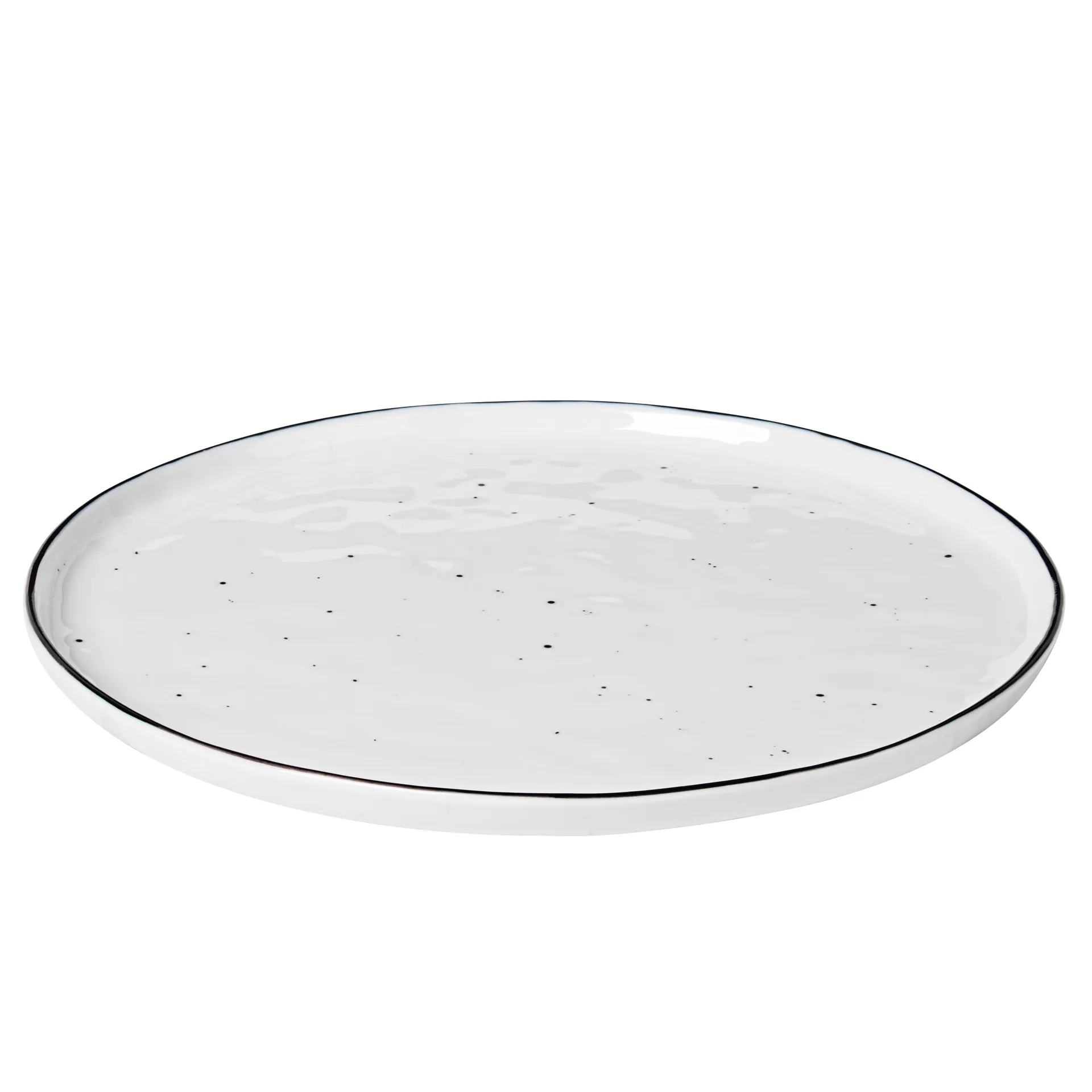Salt plate with dots, Ø 28 cm Broste Copenhagen