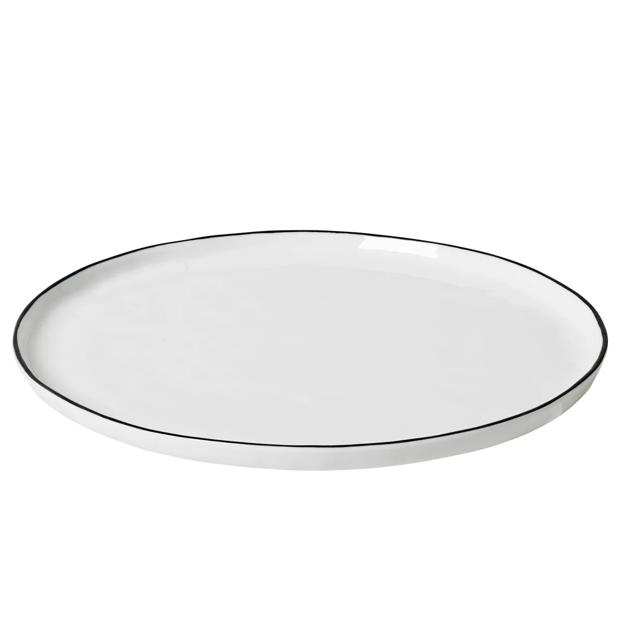 Broste Copenhagen Salt plate without dots o 28 cm | Scandinavian Design | Small plates & side plates | White