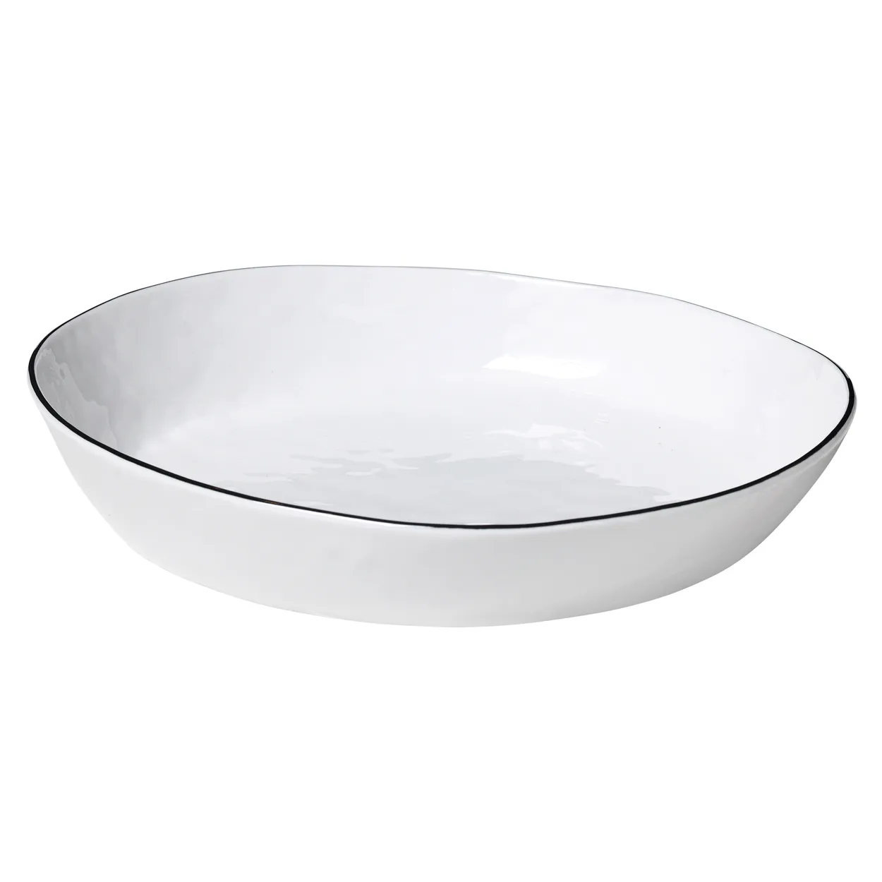 Broste Copenhagen Salt serving bowl 24 cm | Scandinavian Design | Serving bowls | Black