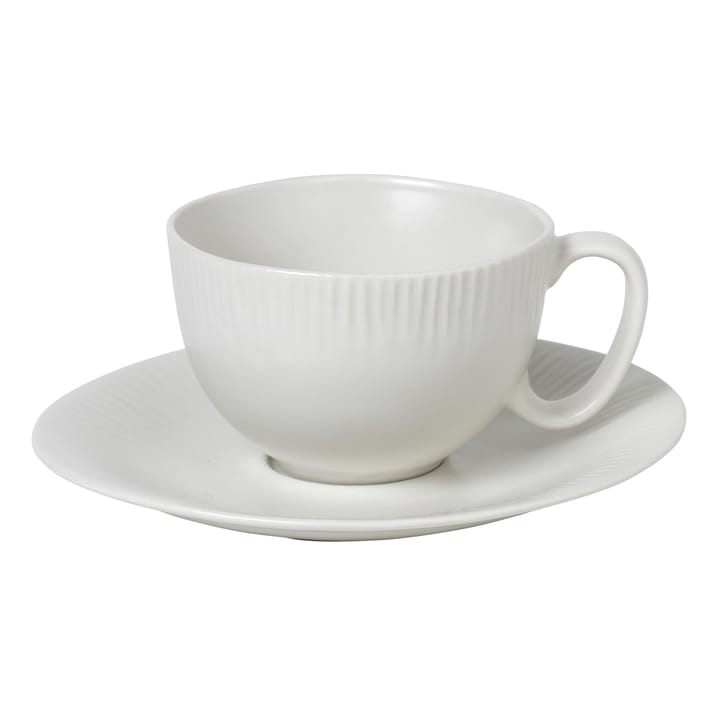 Sandvig cup with saucer soft white - 12.5 cl - Broste Copenhagen