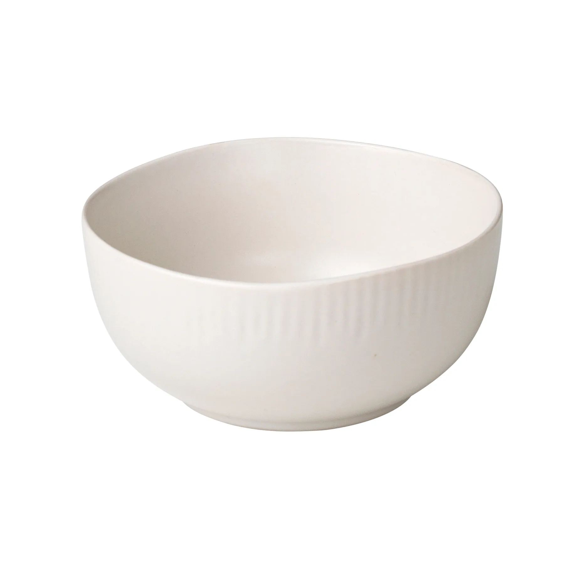 Sandvig high bowl soft white, Ø12 cm Broste Copenhagen