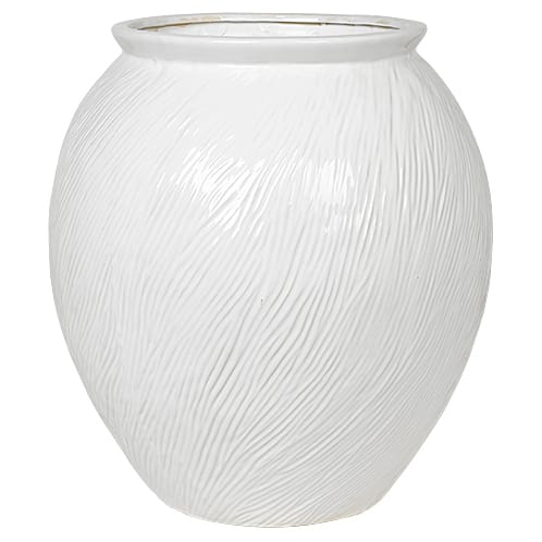 Sandy ceramic vase white - Large - Broste Copenhagen