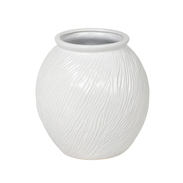 Sandy ceramic vase white - Small - Broste Copenhagen
