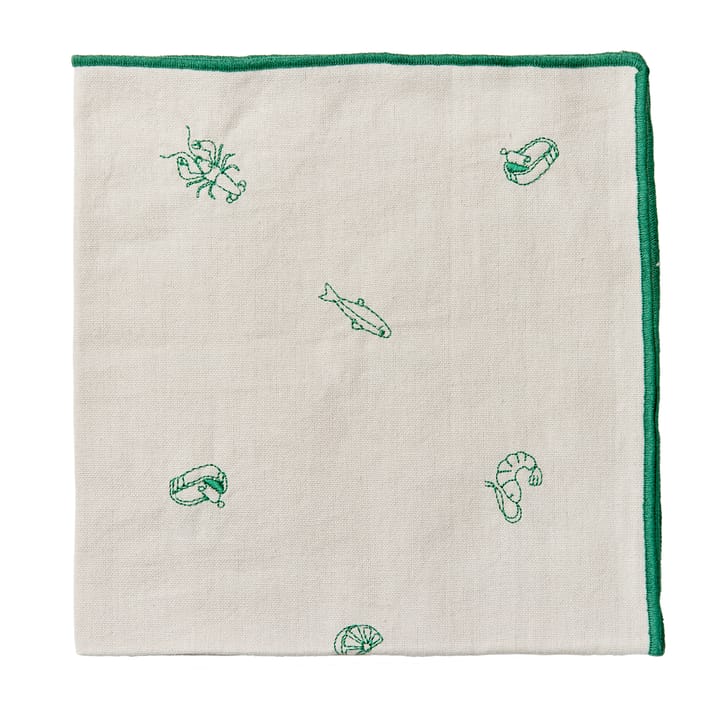 Sea fabric napkin 45x45 cm, Jelly green Broste Copenhagen
