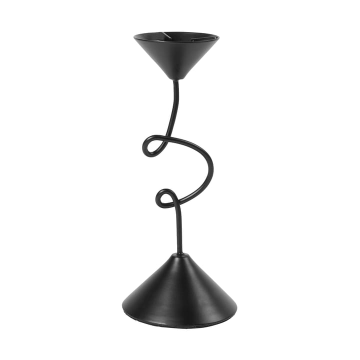 Selma candle holder 19.5 cm - Black - Broste Copenhagen