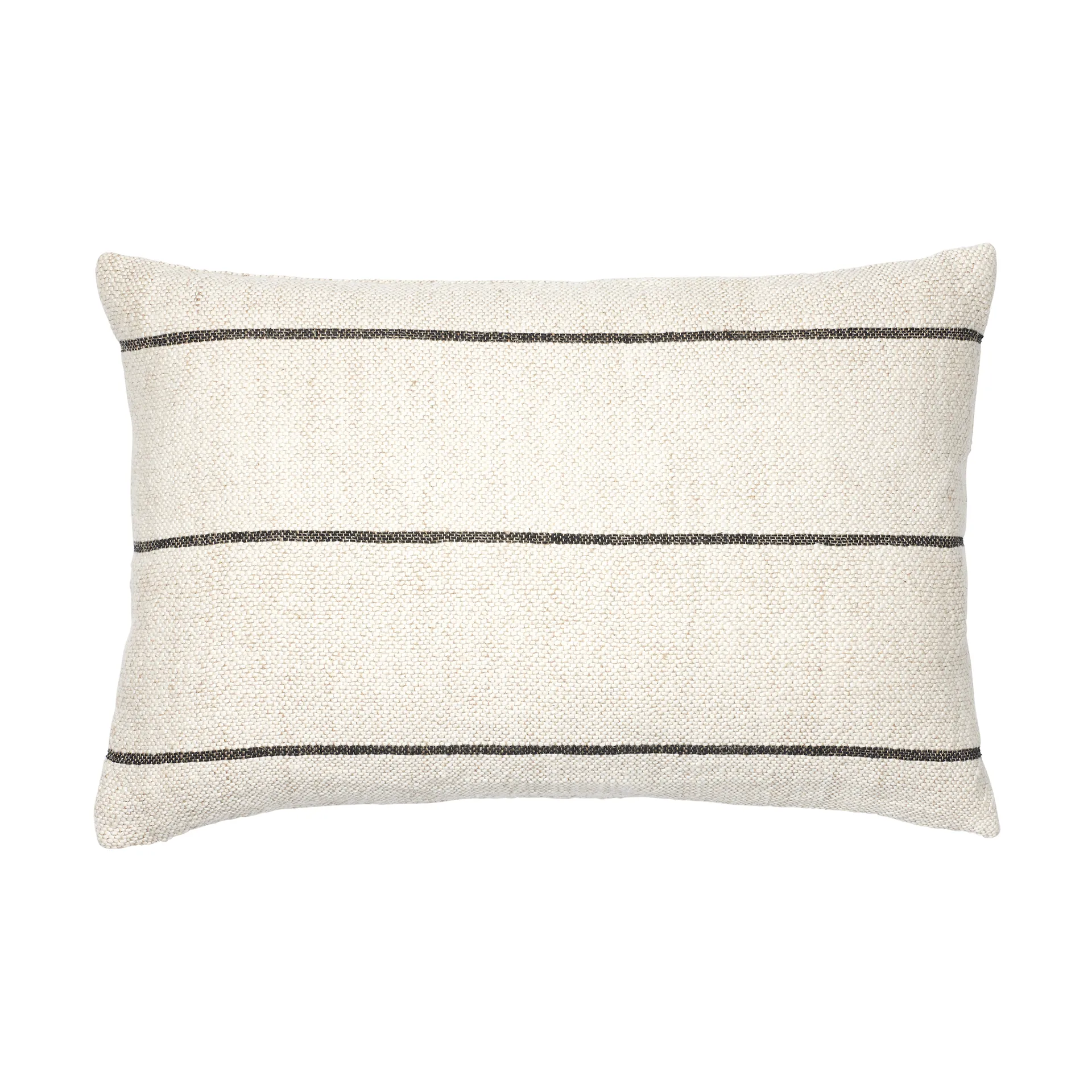 Sigrid cushion cover 40x60 cm, Light beige-black Broste Copenhagen