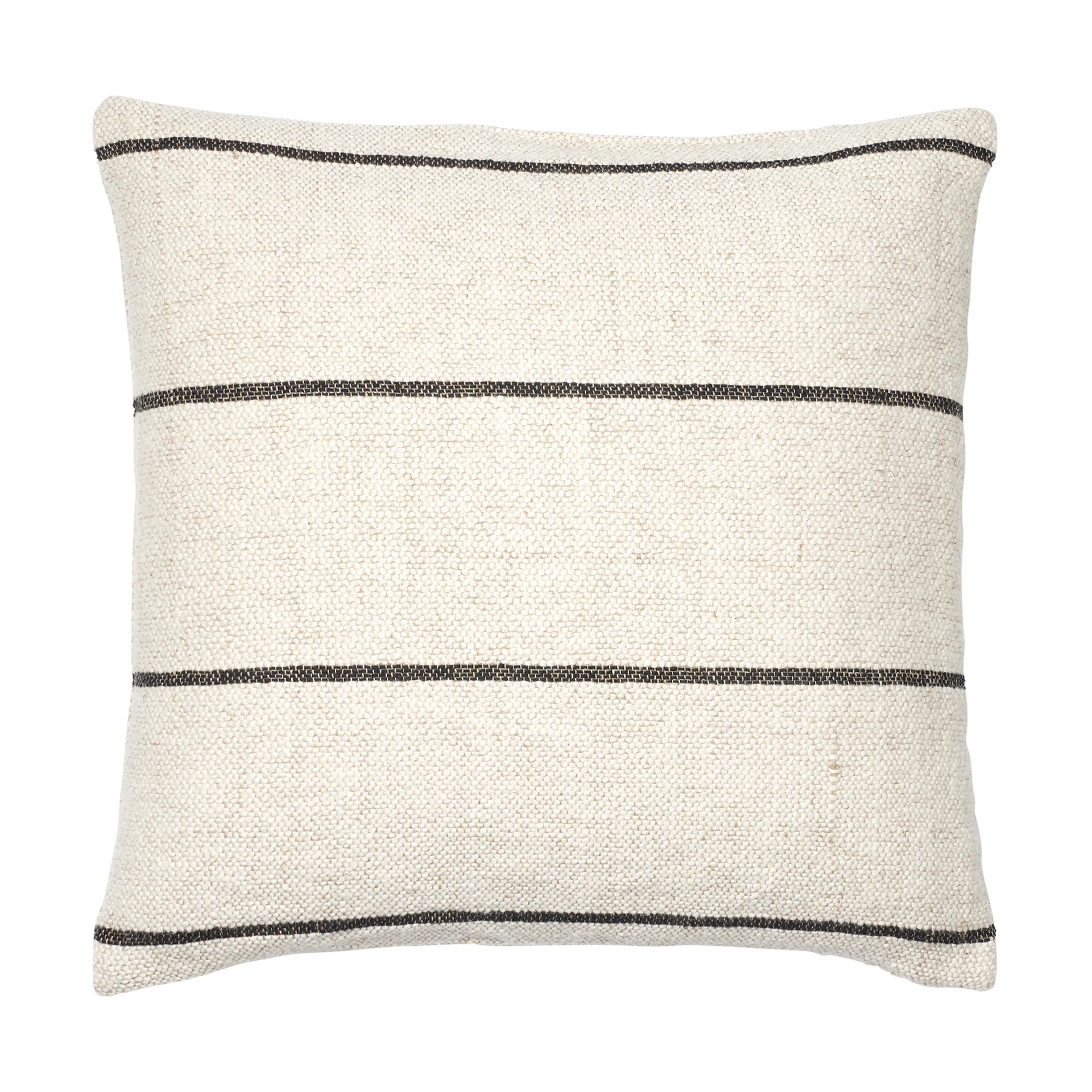 Sigrid cushion cover 50x50 cm, Light beige-black Broste Copenhagen