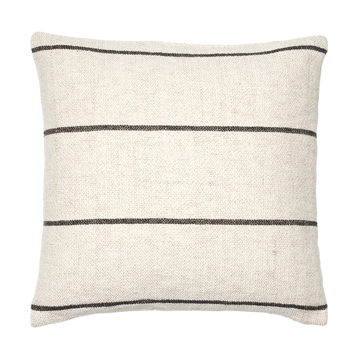 Sigrid cushion cover 50x50 cm - Light beige-black - Broste Copenhagen