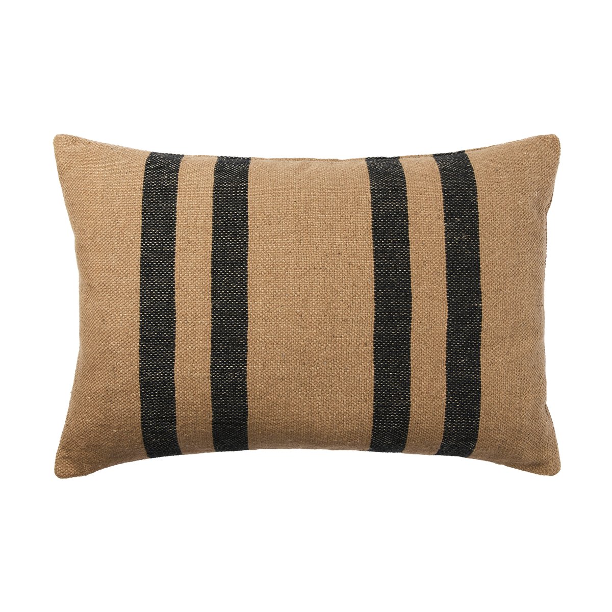 Broste Copenhagen Sigrun cushion cover Brown kelp-black, 40x60 cm