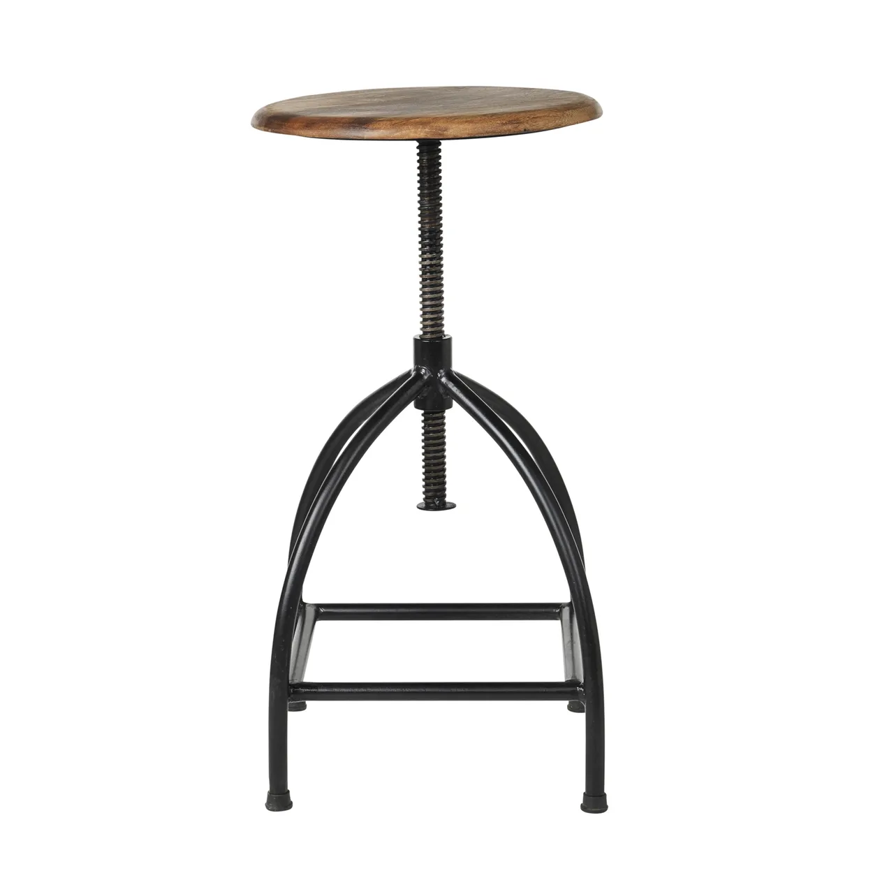 Broste Copenhagen Sire stool natural-black | Scandinavian Design | Stools | Brown
