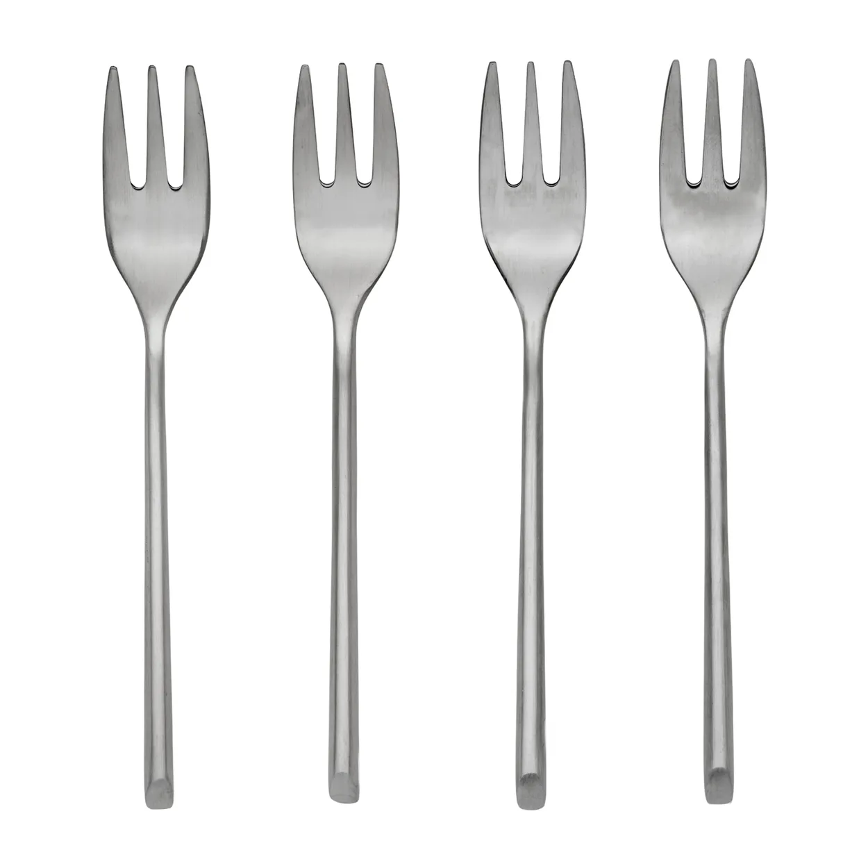 Broste Copenhagen Sletten cake fork 4-pack Full satin forged
