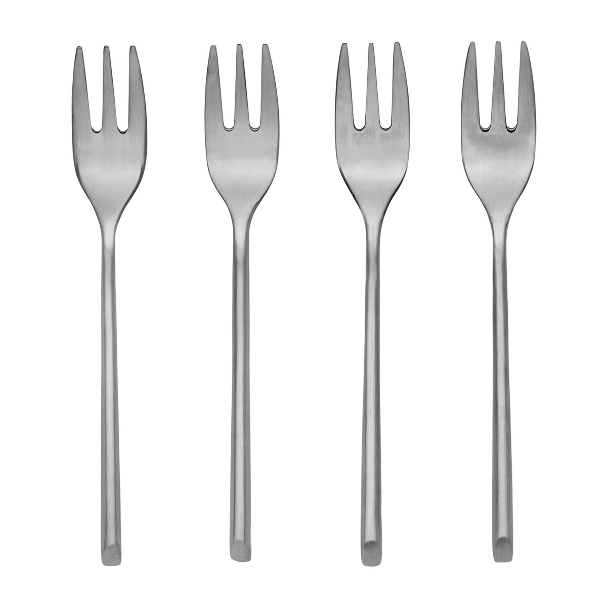 Broste Copenhagen Sletten cake fork 4-pack Full satin forged
