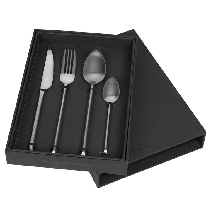 Sletten cutlery 4 pieces - Matt stainless steel - Broste Copenhagen