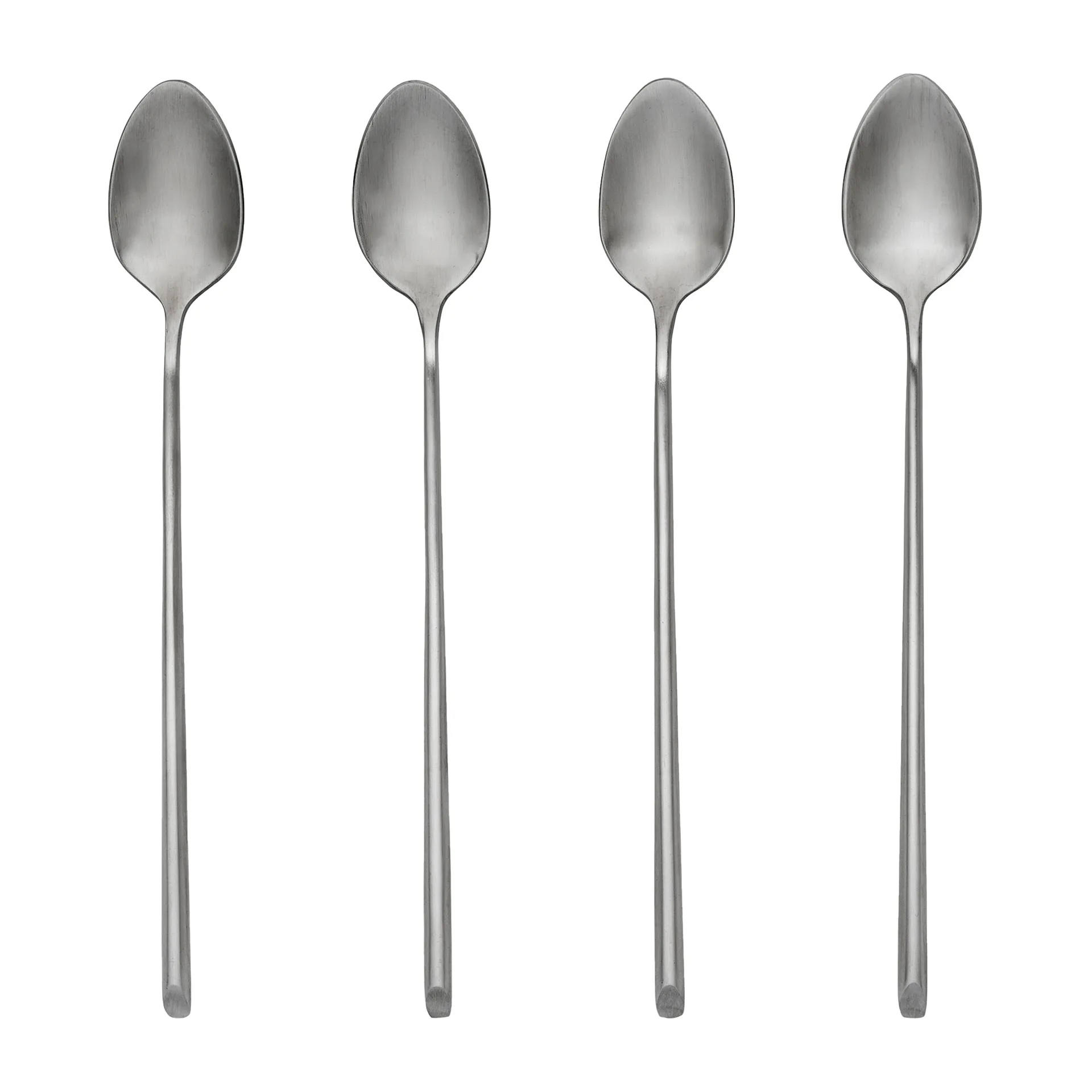 Sletten spoon long 4-pack, Full satin forged Broste Copenhagen