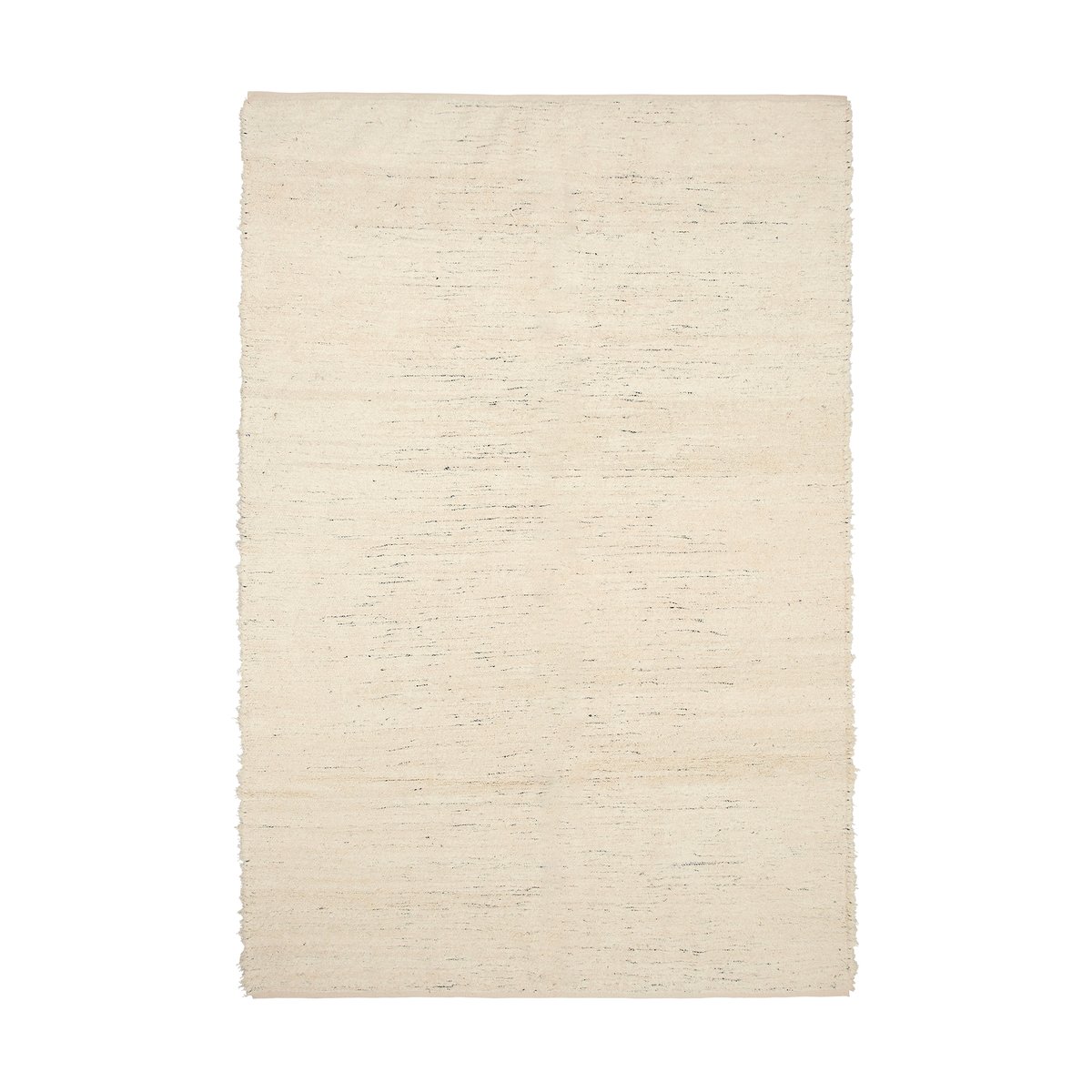 Broste Copenhagen Smilla rug 200x300 cm Off white | Scandinavian Design | Fringe & Deep pile rugs | White