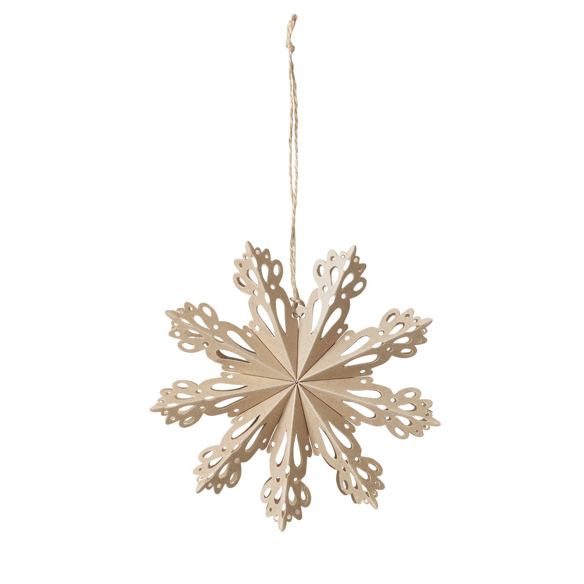 Broste Copenhagen Snowflake Christmas decoration natural o15 cm