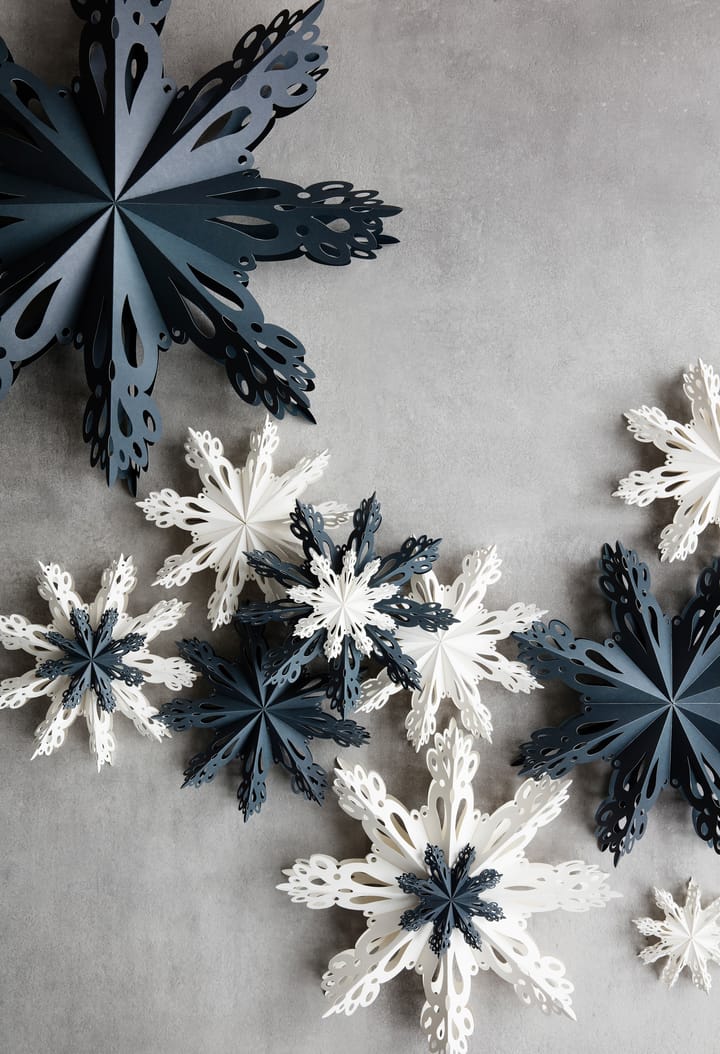 Snowflake Christmas decoration White, Ø30 cm Broste Copenhagen