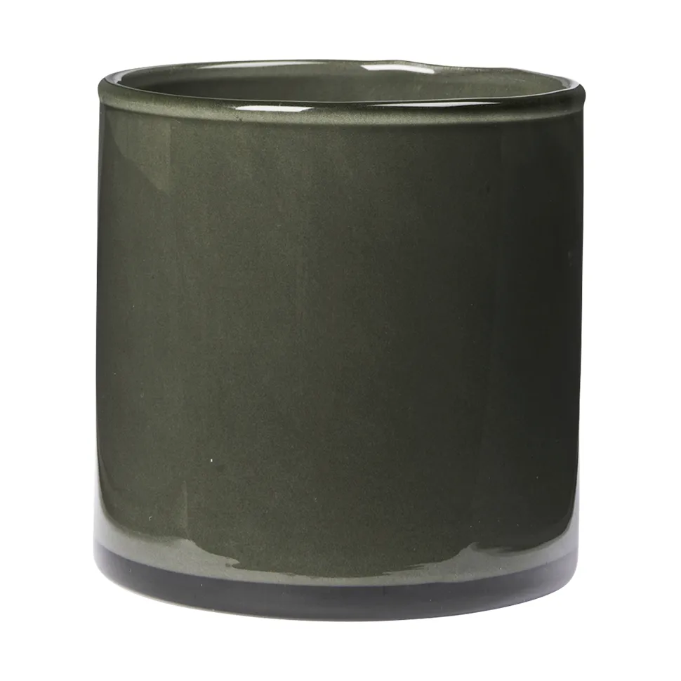 Solai hurricane candle holder, Dark Green, Ø10 cm Broste Copenhagen