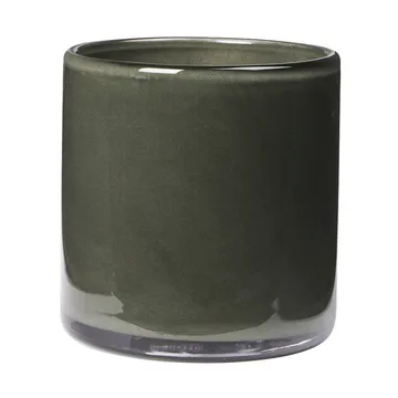 Solai hurricane candle holder - Dark Green, Ø8 cm - Broste Copenhagen