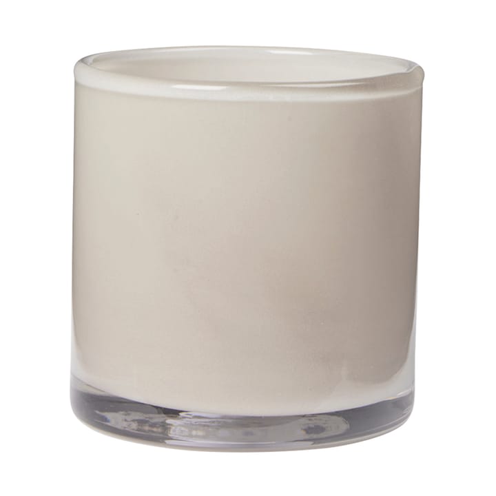 Solai hurricane candle holder - Taupe Warm Grey, Ø8 cm - Broste Copenhagen